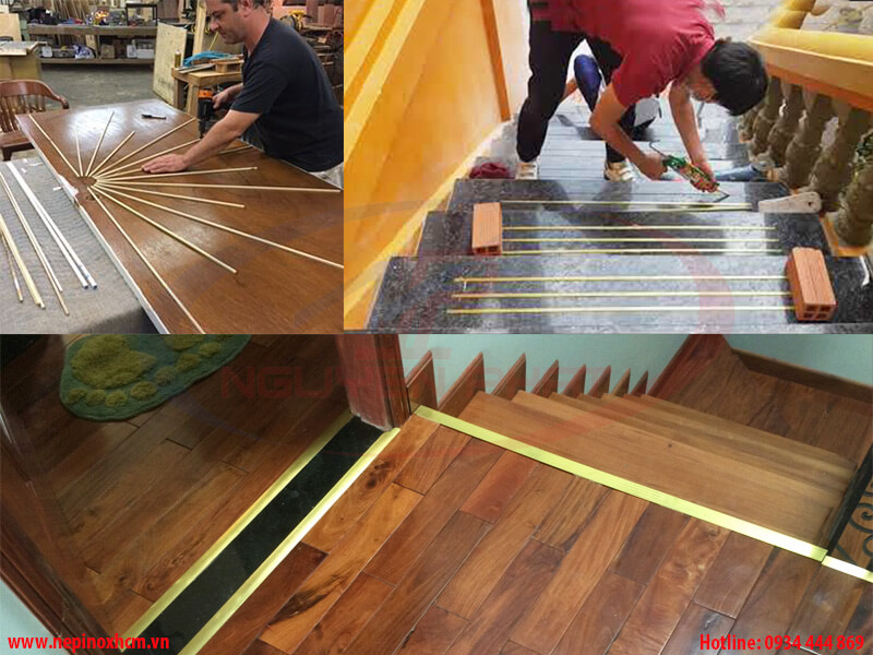 Thi công lắp đặt nẹp đồng